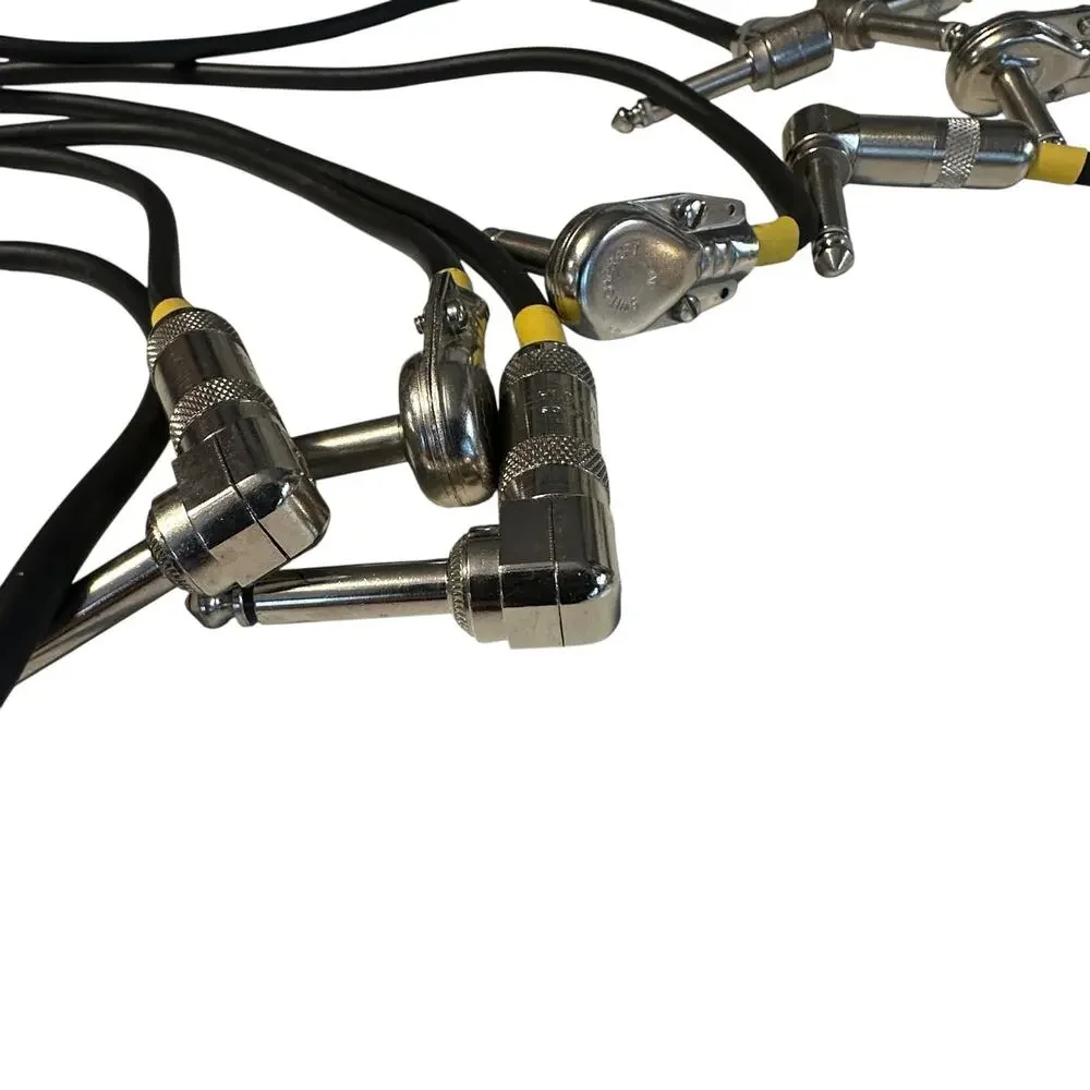 Switchcraft Right Angle Patch Cable Lot of 12 - Various Lengths